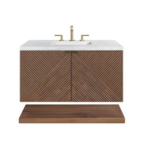 James Martin D200-V36-CSN-3AF Marcello 36 Inch Chestnut Single Vanity with 3CM Arctic Fall Top