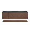 James Martin D200-V72-CSN-3CSP Marcello 72 Inch Chestnut Double Vanity with 3CM Charcoal Soapstone Top