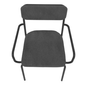 Manhattan Comfort Whythe PU Leather Dining Chair in Black