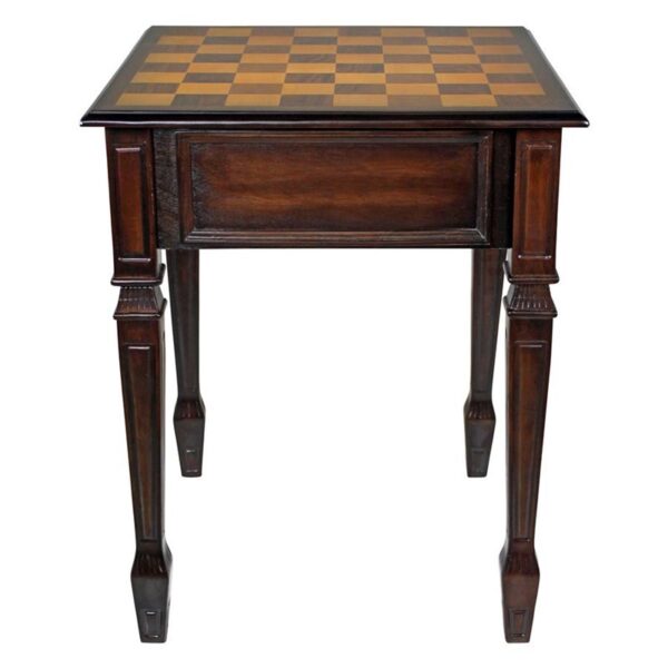 Design Toscano DE302 20 1/2 Inch Walpole Manor Gaming Chess Table