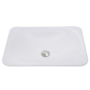 Nantucket Sinks DI-2114-R Brant Point 21 Inch Rectangular Drop-In Ceramic Vanity Sink