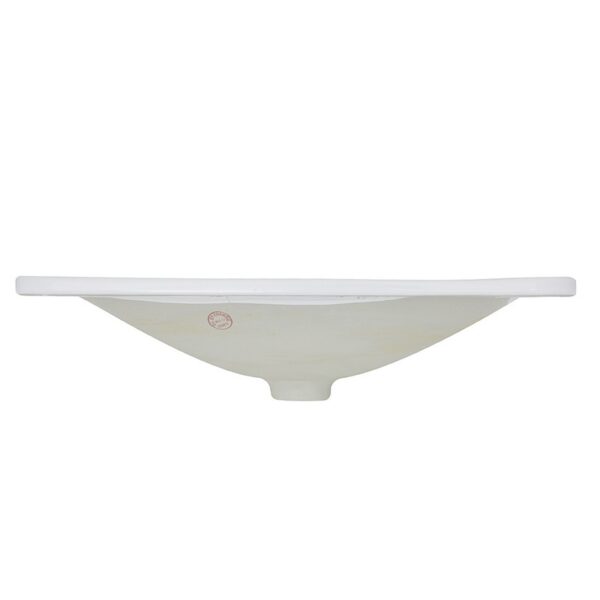 Nantucket Sinks DI-2114-R Brant Point 21 Inch Rectangular Drop-In Ceramic Vanity Sink