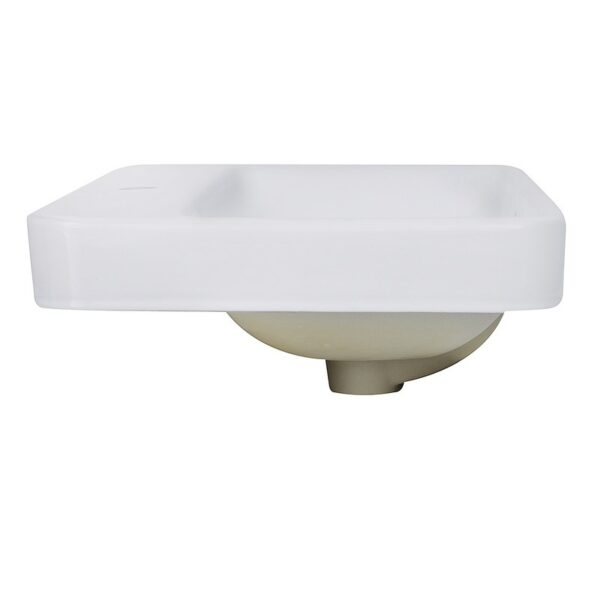 Nantucket Sinks DI-2317-R1 Brant Point 23 Inch Drop-In Rectangular Ceramic Vanity Sink in White