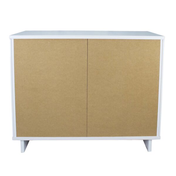 Manhattan Comfort Granville 38.18" Modern Standard Dresser with 3 Full Extension Drawers in White