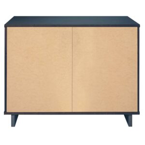 Manhattan Comfort Granville 38.18" Modern Standard Dresser with 3 Full Extension Drawers in Midnight Blue