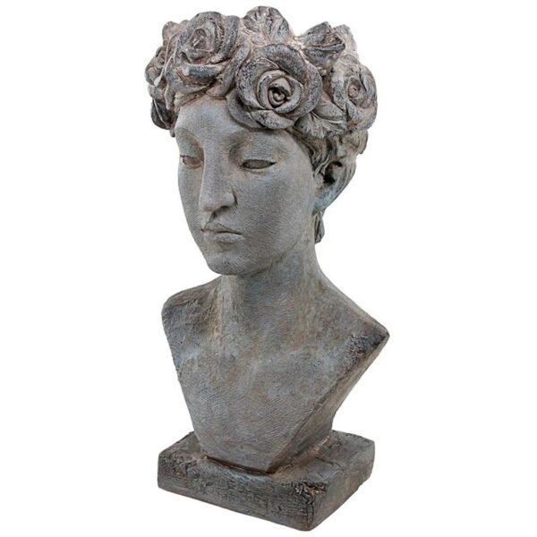 Design Toscano DS19184 12 Inch Flora Roman Nymph Head Planter