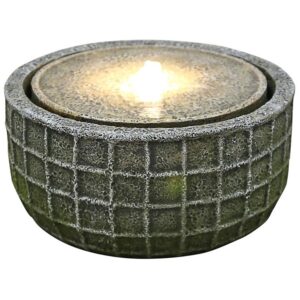 Design Toscano DW197074 17 Inch Stone Basket Bubbling Fountain