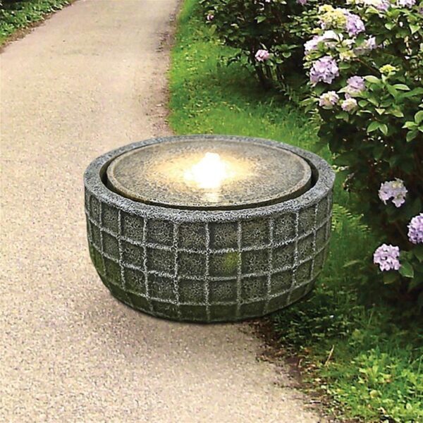 Design Toscano DW197074 17 Inch Stone Basket Bubbling Fountain