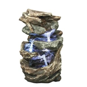 Design Toscano DW35126 6 1/2 Inch Glacier Peak Cascading Fountain