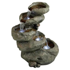 Design Toscano DW46054 19 Inch Avalanche Peak Garden Fountain