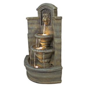 Design Toscano DW73048 18 1/2 Inch Saint Remy Lion Corner Fountain