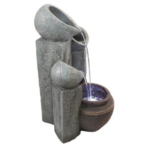 Design Toscano DW84069 13 1/2 Inch Hadrians Villa 4 Urn Garden Fountain