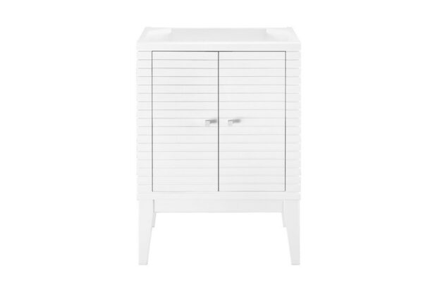 James Martin E213-V24-GW Linden 24 Inch Single Vanity Cabinet in Glossy White