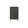 James Martin E303-V20-MG-BNK Chianti 20 Inch Single Vanity Cabinet in Mineral Grey and Brushed Nickel