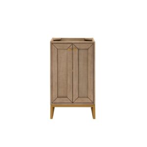 James Martin E303-V20-WW-RGD Chianti 20 Inch Single Vanity Cabinet in Whitewashed Walnut and Radiant Gold