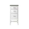 James Martin E444-BC15-GW-3GEX Addison 15 Inch Base Cabinet with Drawers in Glossy White with 3 CM Grey Expo Quartz Top