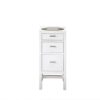 James Martin E444-BC15-GW Addison 15 Inch Cabinet with Drawers in Glossy White