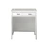 James Martin E444-CU30-GW-3ESR Addison 30 Inch Free-standing Countertop Unit (Makeup Counter) in Glossy White with 3 CM Eternal Serena Top