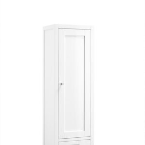 James Martin E444-H12R-GW Addison 15 Inch Petitie Tower Hutch in Glossy White, Right