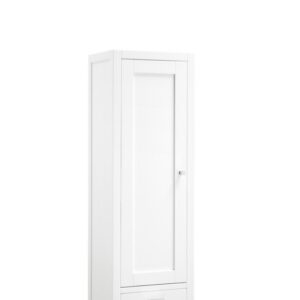 James Martin E444-H12R-GW Addison 15 Inch Petitie Tower Hutch in Glossy White, Right