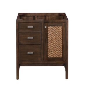 James Martin E444-V30-MCA Addison 30 Inch Single Vanity Cabinet in Mid Century Acacia