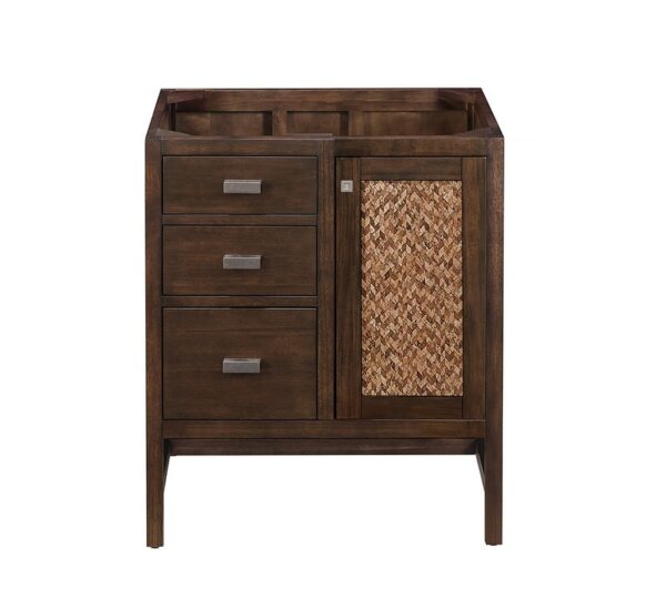 James Martin E444-V30-MCA Addison 30 Inch Single Vanity Cabinet in Mid Century Acacia