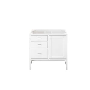 James Martin E444-V36-GW Addison 36 Inch Single Vanity Cabinet in Glossy White