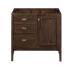 James Martin E444-V36-MCA Addison 36 Inch Single Vanity Cabinet in Mid Century Acacia