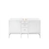 James Martin E444-V60D-GW Addison 60 Inch Double Vanity Cabinet in Glossy White