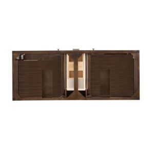 James Martin E444-V60D-MCA Addison 60 Inch Double Vanity Cabinet in Mid Century Acacia