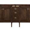 James Martin E444-V72-MCA Addison 72 Inch Double Vanity Cabinet in Mid Century Acacia