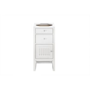 James Martin E645-B15L-GW Athens 15 Inch Cabinet with Drawers and Door in Glossy White