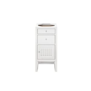 James Martin E645-B15R-GW Athens 15 Inch Cabinet with Drawers and Door in Glossy White