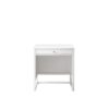 James Martin E645-DU30-GW-3WZ Athens 30 Inch Countertop Unit in Glossy White with 3cm White Zeus Quartz Top