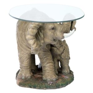 Design Toscano EU30543 30 Inch Elephants Majesty Cocktail Table