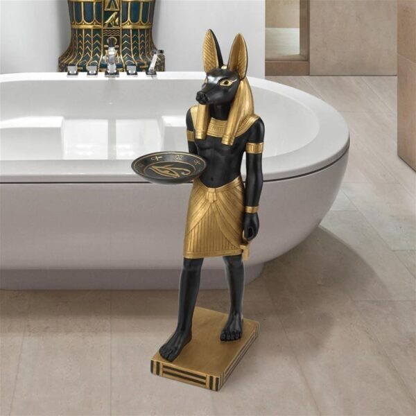 Design Toscano EU32518 9 Inch Anubis Servant of the Pharaohs Butler