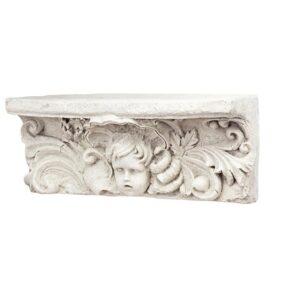 Design Toscano EU41394 20 Inch Cathedral Cherub Wall Shelf