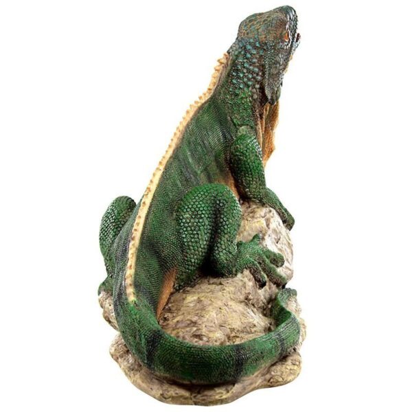 Design Toscano EU9316 16 Inch Ike the Iguana Spitter Piped Statue