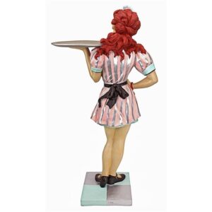 Design Toscano EU9342 17 1/2 Inch Retro Rosie Diner Dame Butler Table