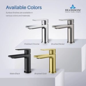 Blossom F01 102 6 1/2 Inch Single Handle Bathroom Faucet