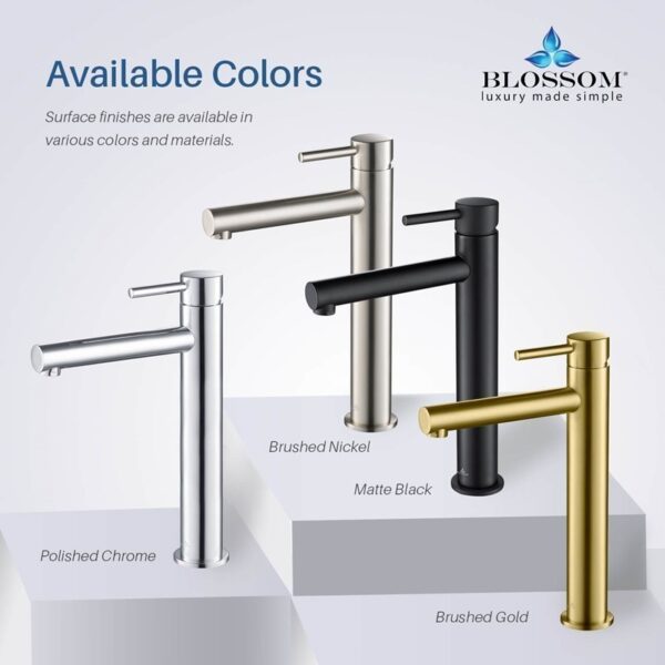 Blossom F01 117 11 7/8 Inch Single Handle Bathroom Faucet