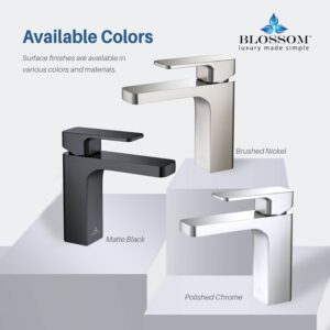 Blossom F01 118 6 1/4 Inch Single Handle Bathroom Faucet