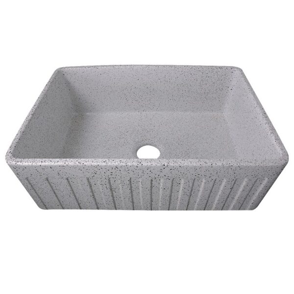 Nantucket Sinks FCFS3020S-PietraSarda Vineyard 30 Inch Farmhouse Fireclay Sink in Pietra Sarda Finish