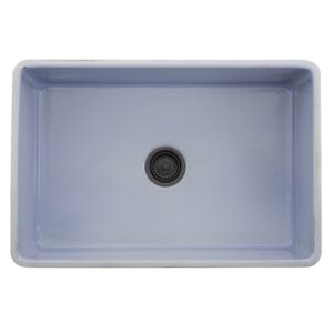 Nantucket Sinks FCFS3020S-ShabbySugar Vineyard 30 Inch Farmhouse Fireclay Sink in Shabby Sugar Finish