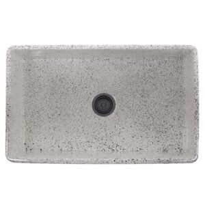 Nantucket Sinks FCFS3320S-PietraSarda Vineyard 33 Inch Farmhouse Fireclay Sink in Pietra Sarda Finish