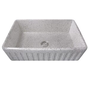 Nantucket Sinks FCFS3320S-PietraSarda Vineyard 33 Inch Farmhouse Fireclay Sink in Pietra Sarda Finish