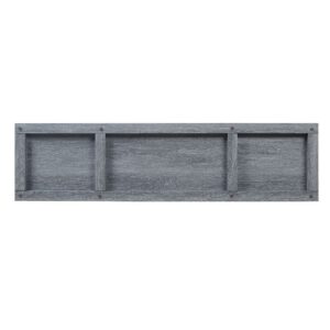 Manhattan Comfort Franklin 60" Fireplace with 2 Doors in Grey