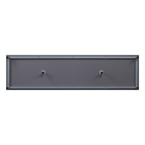 Manhattan Comfort Brighton 60" Fireplace with Glass Shelves and Media Wire Management in Grey