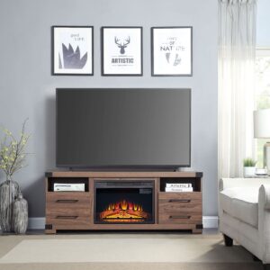 Manhattan Comfort Electric 23 " Fireplace Box with Heat Functionality