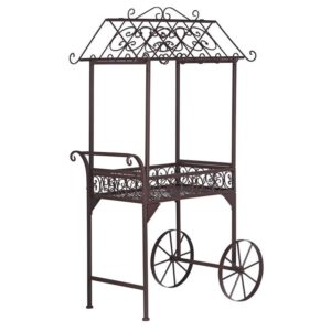 Design Toscano FU12261 28 Inch Jardin a La Francaise Flower Pushcart